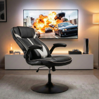 Fauteuil Relax Gaming Arcadia avec accoudoirs relevables, base pivotante à 360º
