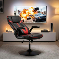 Fauteuil Relax Gaming Arcadia avec accoudoirs relevables, base pivotante à 360º