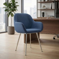 Chaise de conférence Greta, 4 pieds, accoudoirs rembourrés