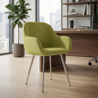 Chaise de conférence Greta, 4 pieds, accoudoirs rembourrés