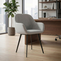 Chaise de conférence Greta, 4 pieds, accoudoirs rembourrés