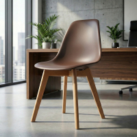 Chaise Scandinave Bergen, pieds en bois