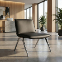 Fauteuil d'attente Paisley, pieds en aluminium