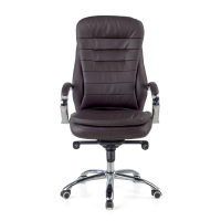 Fauteuil de bureau Atenas, en Acier et Cuir