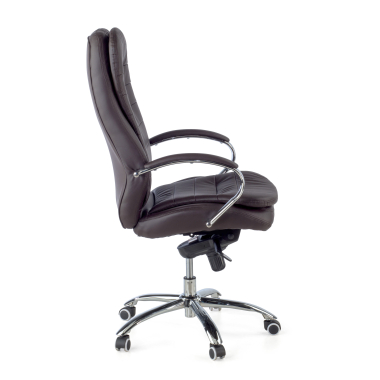 fauteuil de bureau marron atenas simil cuir accoudoirs rembourres 4