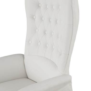 fauteuil de bureau blanc ankara simil cuir accoudoirs rembourres 3