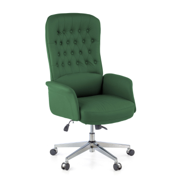 fauteuil de bureau vert ankara simil cuir accoudoirs rembourres 1