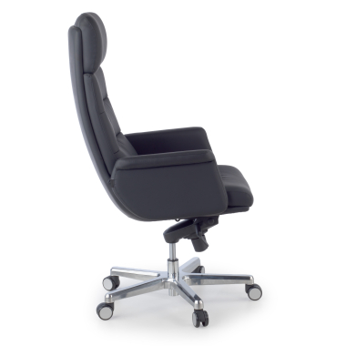fauteuil de bureau noir consul simil cuir accoudoirs rembourres 5