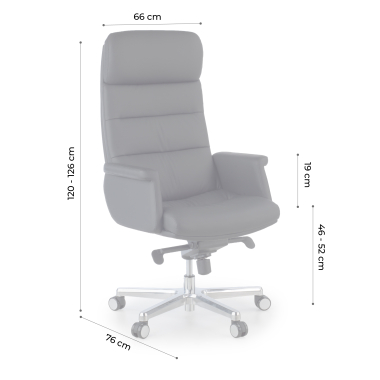 fauteuil de bureau noir consul simil cuir accoudoirs rembourres 14