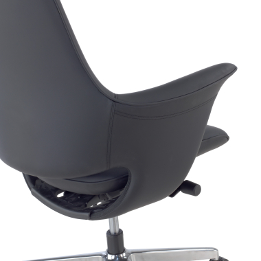 fauteuil de bureau noir dortmund simil cuir accoudoirs rembourres 11