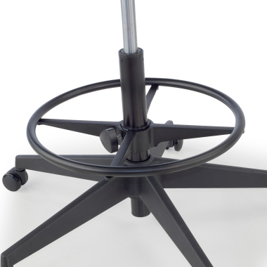 tabouret de bureau noir tabouret de bureau tissu accoudoirs fixes 6