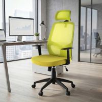 Chaise d'Ordinateur Argos avec appui-tête, Maille Respirable