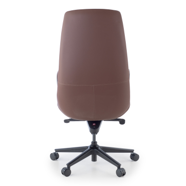 fauteuil de bureau marron kronberg simil cuir accoudoirs rembourres 10