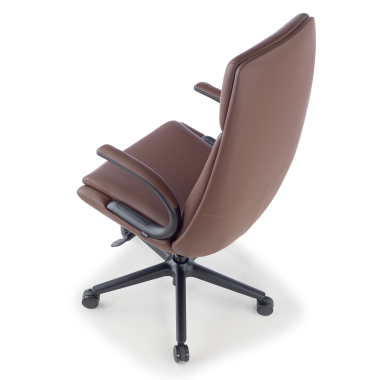 fauteuil de bureau marron kronberg simil cuir accoudoirs rembourres 11
