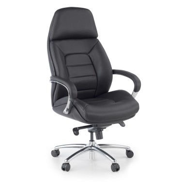 fauteuil de bureau noir regent simil cuir accoudoirs rembourres 1