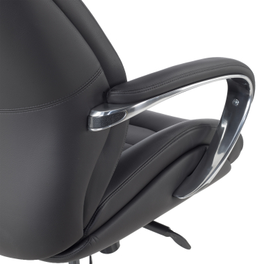 fauteuil de bureau noir regent simil cuir accoudoirs rembourres 5