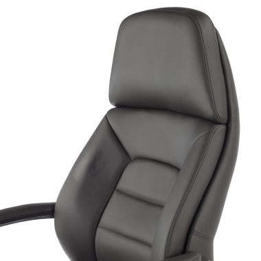 fauteuil de bureau noir regent simil cuir accoudoirs rembourres 6