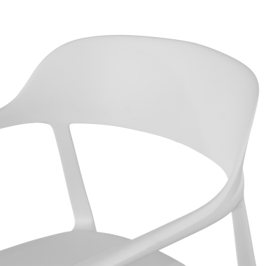 chaise de conference blanc riga plastique sans accoudoirs 5
