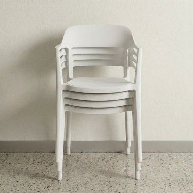 chaise de conference blanc riga plastique sans accoudoirs 7
