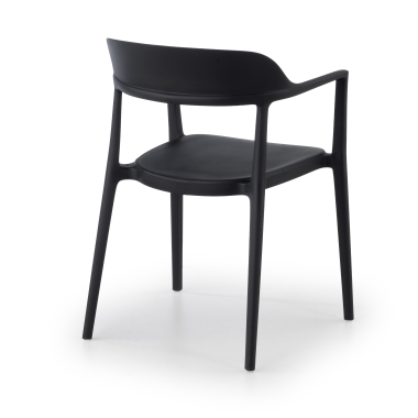 chaise de conference noir riga plastique sans accoudoirs 8