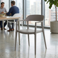 Chaise de conférence Riga avec accoudoirs, 4 pieds, empilable