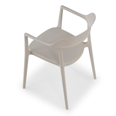 chaise de conference beige riga plastique sans accoudoirs 10