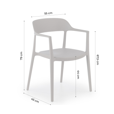 chaise de conference beige riga plastique sans accoudoirs 11