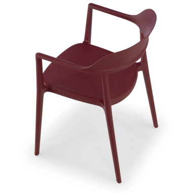 chaise de conference rouge riga plastique sans accoudoirs 8