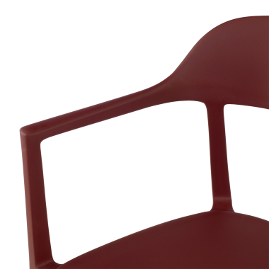 chaise de conference rouge riga plastique sans accoudoirs 9