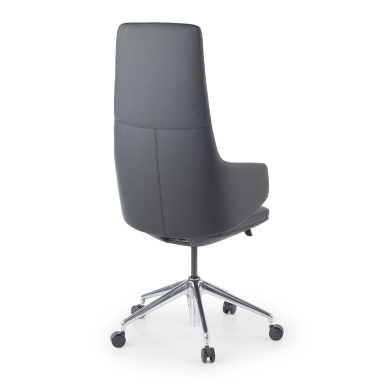 fauteuil de bureau noir kassel cuir authentique accoudoirs fixes 9