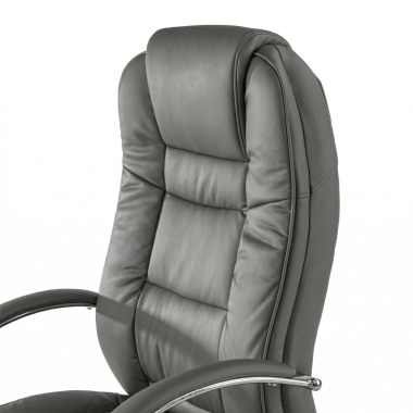 fauteuil de bureau gris adana simil cuir accoudoirs rembourres 3