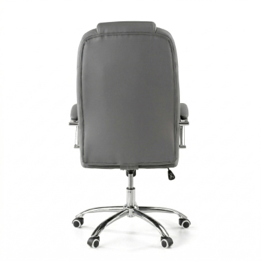 fauteuil de bureau gris adana simil cuir accoudoirs rembourres 8