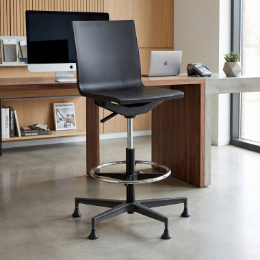 tabouret datelier et de laboratoire noir sans bras plastique sans accoudoirs 2