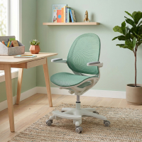 Chaise de Bureau pour Enfants Ergokid, accoudoirs rabattables