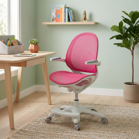 Chaise de Bureau pour Enfants Ergokid, accoudoirs rabattables