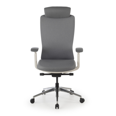 chaise ergonomique gris gemini tissu accoudoirs reglables 4d 3