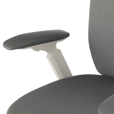 chaise ergonomique gris gemini tissu accoudoirs reglables 4d 14