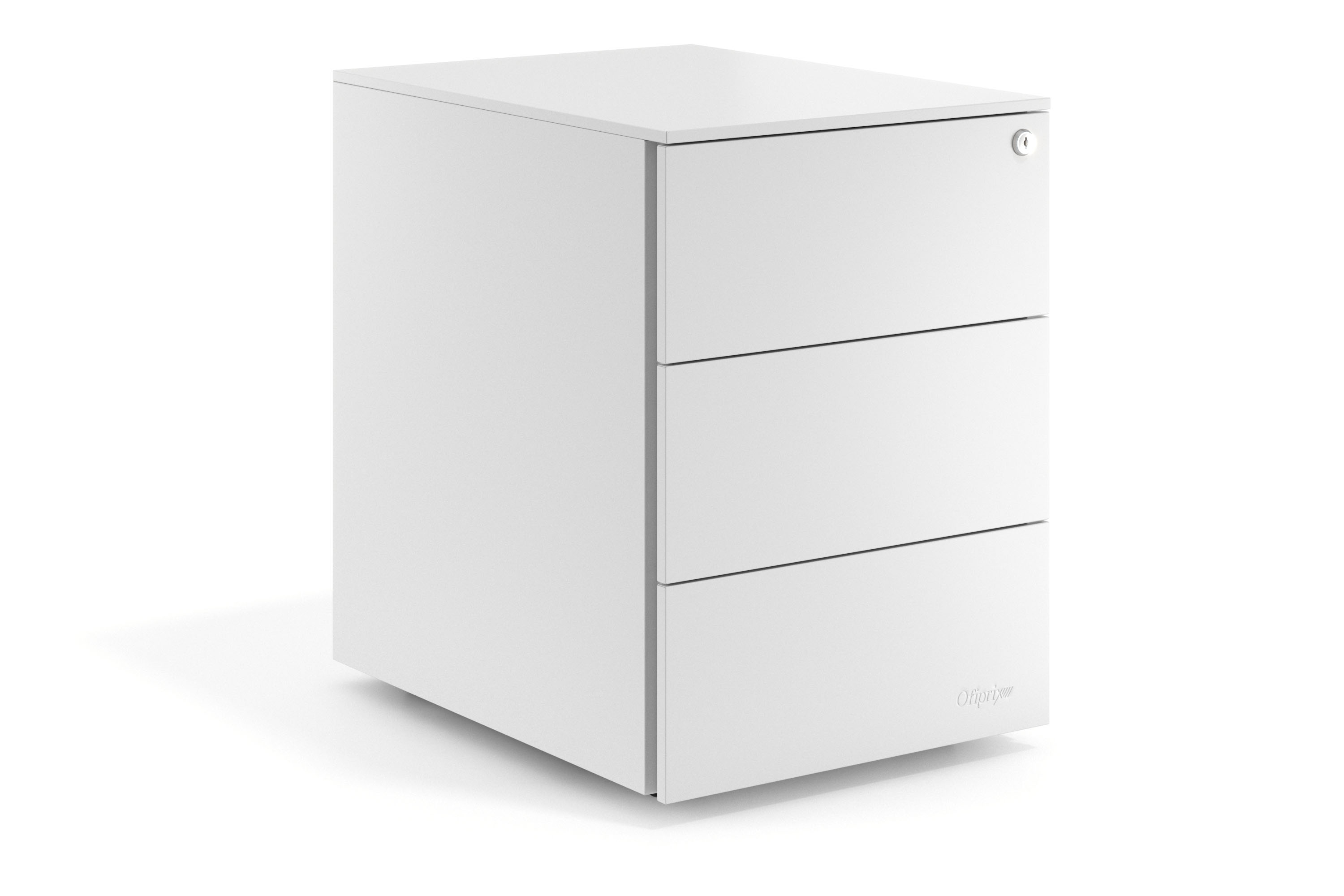 Caisson de bureau métallique Xenon, 3 tiroirs