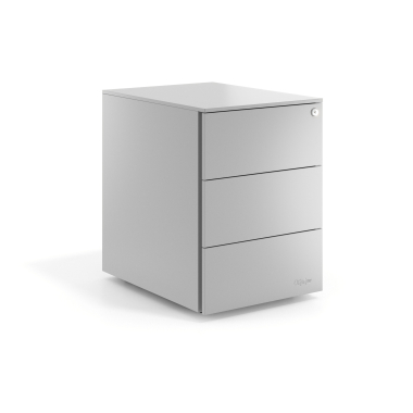 caisson de bureau aluminium 3 tiroirs metal 1