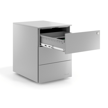 caisson de bureau aluminium 3 tiroirs metal 3