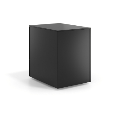 caisson de bureau noir 3 tiroirs metal 6
