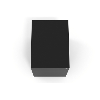 caisson de bureau noir 3 tiroirs metal 7