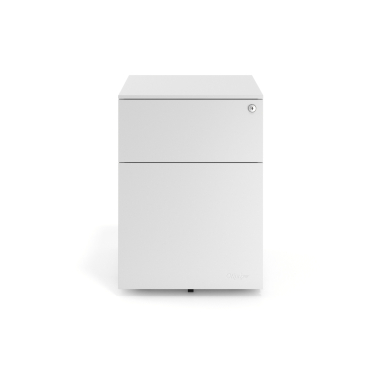 caisson de bureau blanc 2 tiroirs tiroir a dossiers metal 3