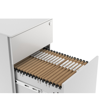 caisson de bureau blanc 2 tiroirs tiroir a dossiers metal 5