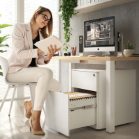 Caisson de bureau en métal Xenon, 1 tiroir + classeur