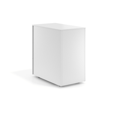 caisson de bureau blanc 3 tiroirs format etroit metal 6