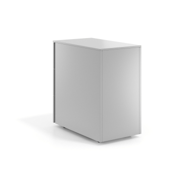 caisson de bureau aluminium 3 tiroirs format etroit metal 6