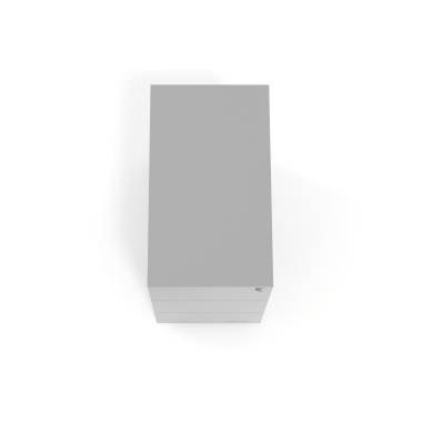 caisson de bureau aluminium 3 tiroirs format etroit metal 7