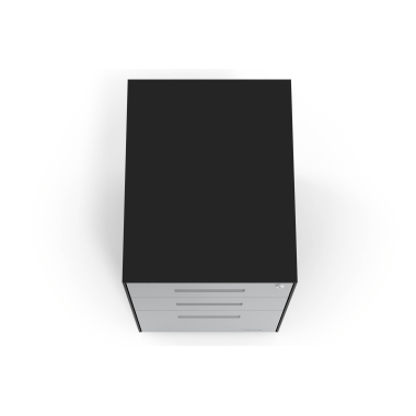 caisson de bureau aluminium structure noire metal 7