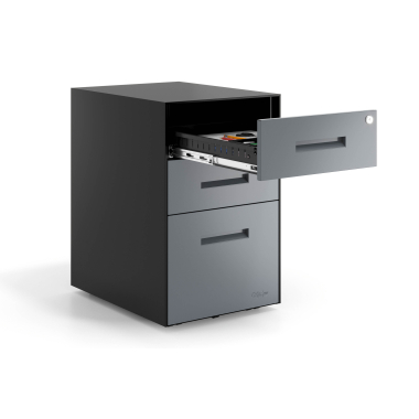 caisson de bureau anthracite structure noire metal 4